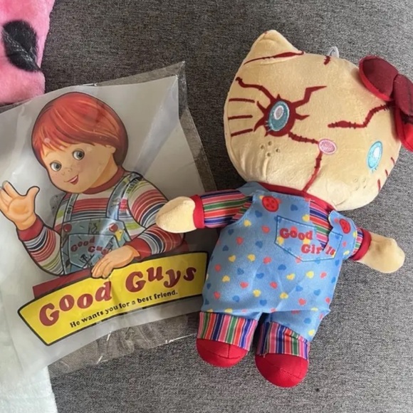 🆕 Hello Kitty Good Girls “Chucky” Inspired Plush Toy Childs Play Halloween 🔪 - Picture 4 of 11